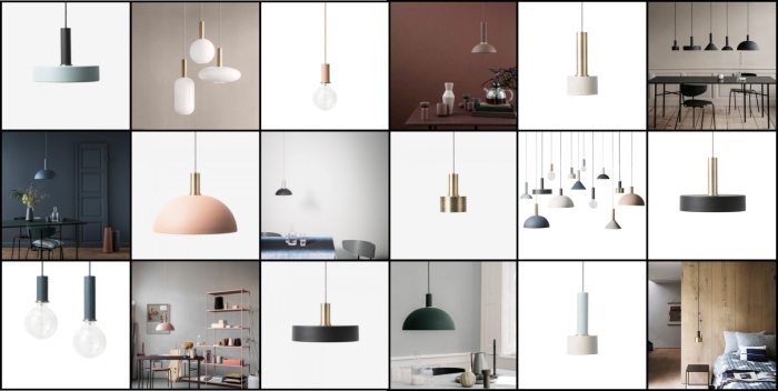 Des suspensions design à personnaliser grâce à un concept : le « Collect lighting » by Ferm living !